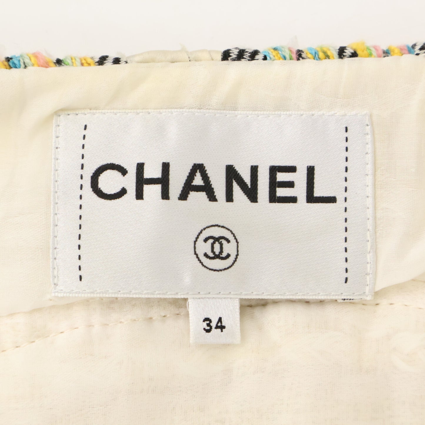 CHANEL シャネル 【国内正規】P55630V41741 ココマークメダルボタン ツイード ノーカラージャケット ジャケット