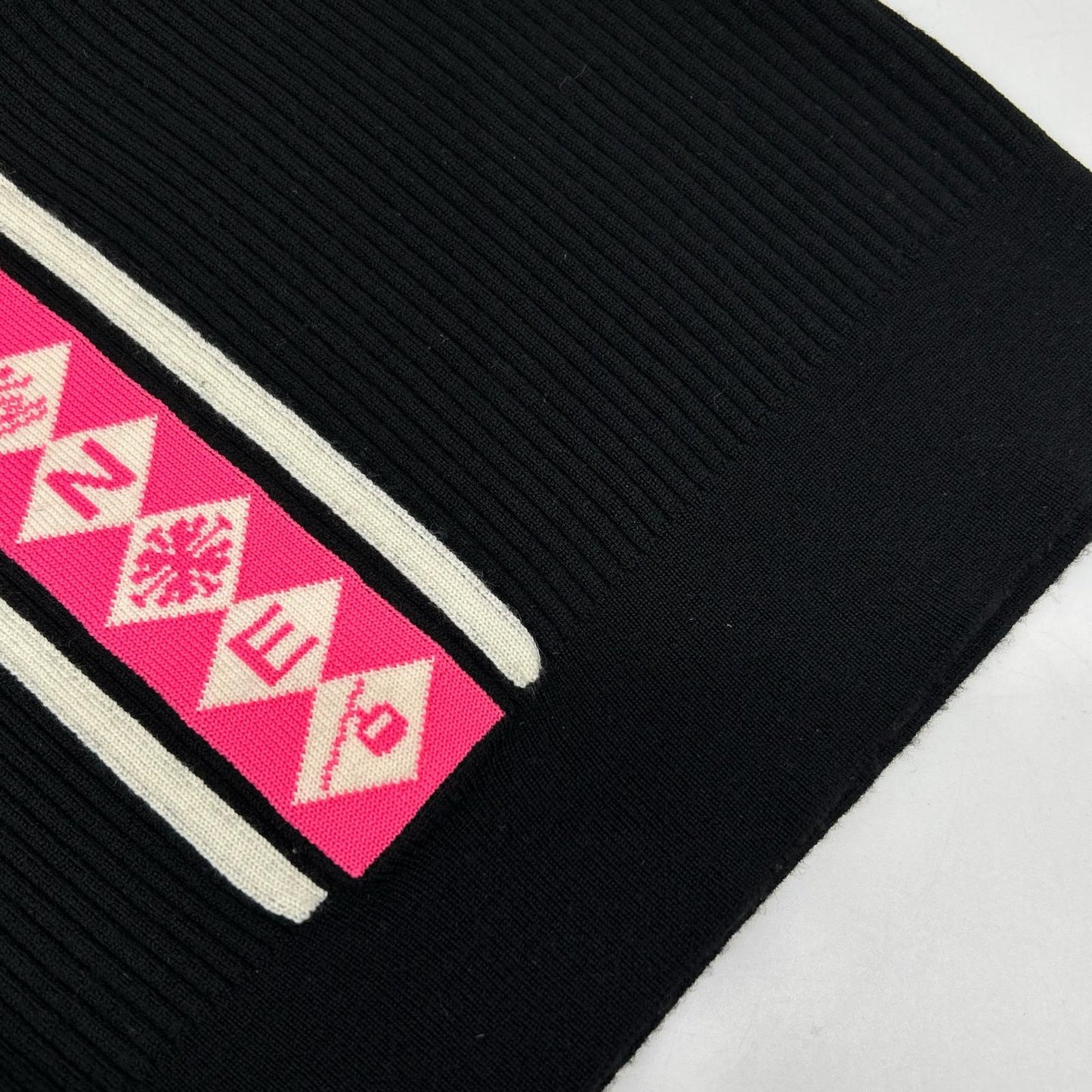 CHANEL シャネル P62182 K47536 ロゴライン ハイネックリブニット トップス