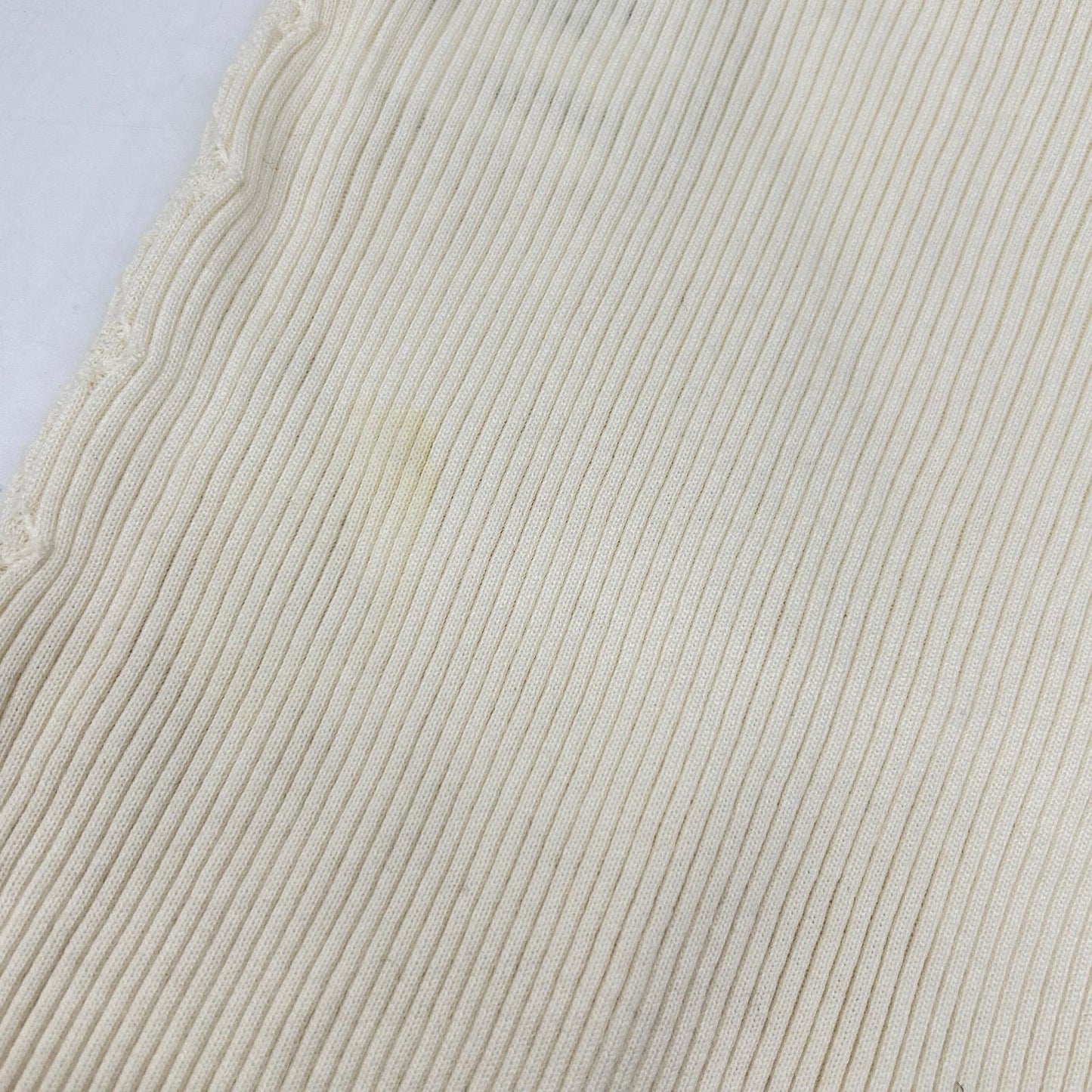 CHANEL P58467 K07659 Clear Coco Mark Cotton x Silk Rib Knit Top