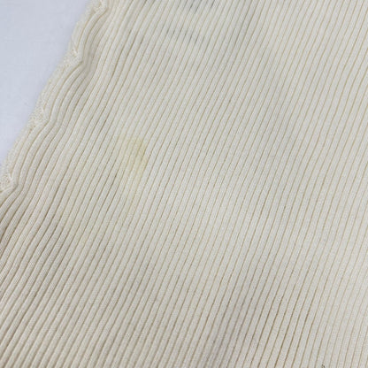 CHANEL P58467 K07659 Clear Coco Mark Cotton x Silk Rib Knit Top