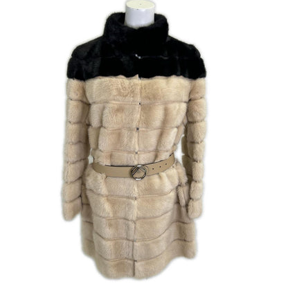FENDI フェンディ FNF93C ウエストベルト ミンク コート