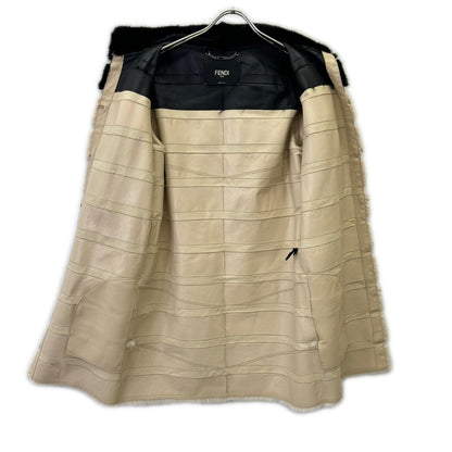 FENDI フェンディ FNF93C ウエストベルト ミンク コート