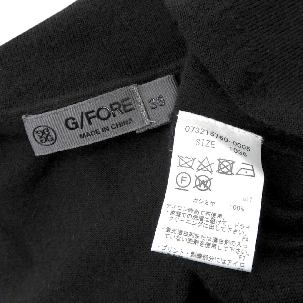 Excellent condition Cashmere High-neck Knit Top Women's Black 36 073215760-0005 Top 36 Women's