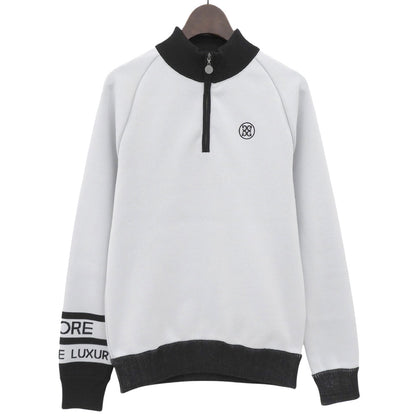 G/FORE ジーフォア 美品 ハーフジップ トラックトップ トップス レディース グレー×ブラック 073215753 トップス