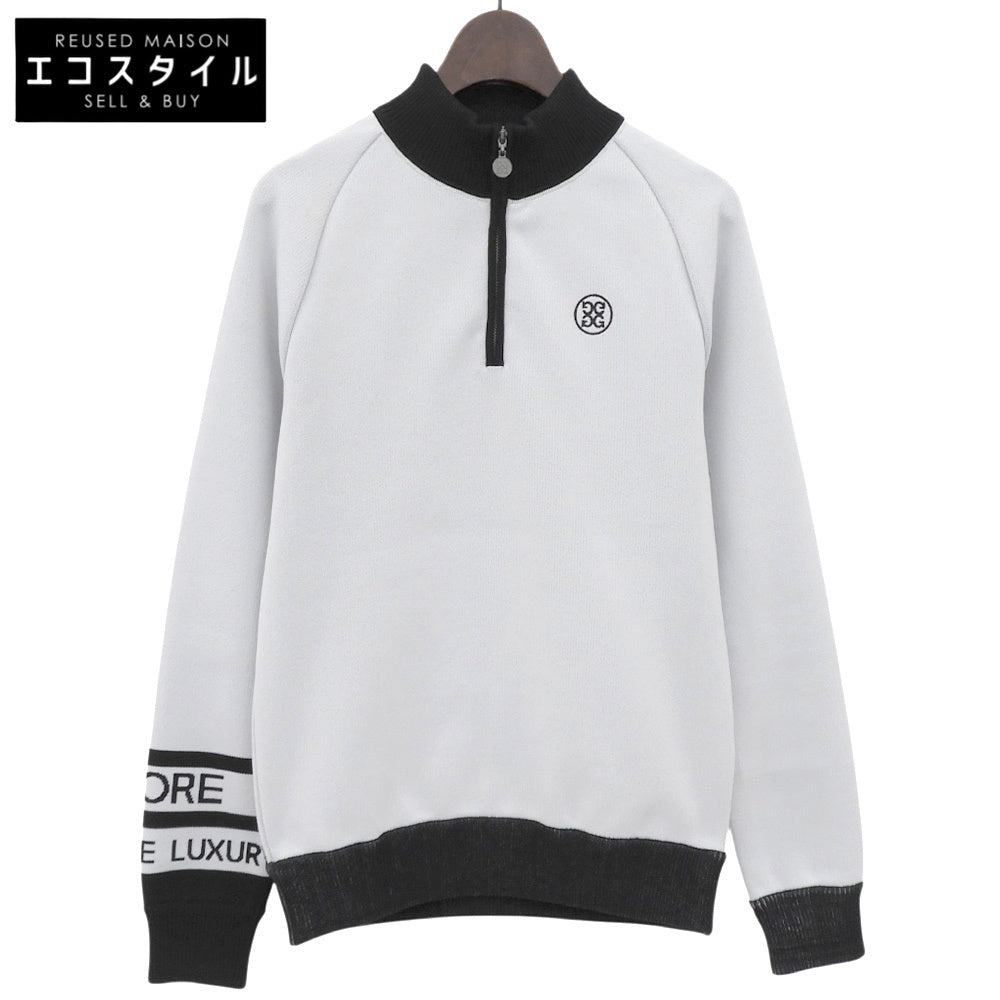G/FORE ジーフォア 美品 ハーフジップ トラックトップ トップス レディース グレー×ブラック 073215753 トップス