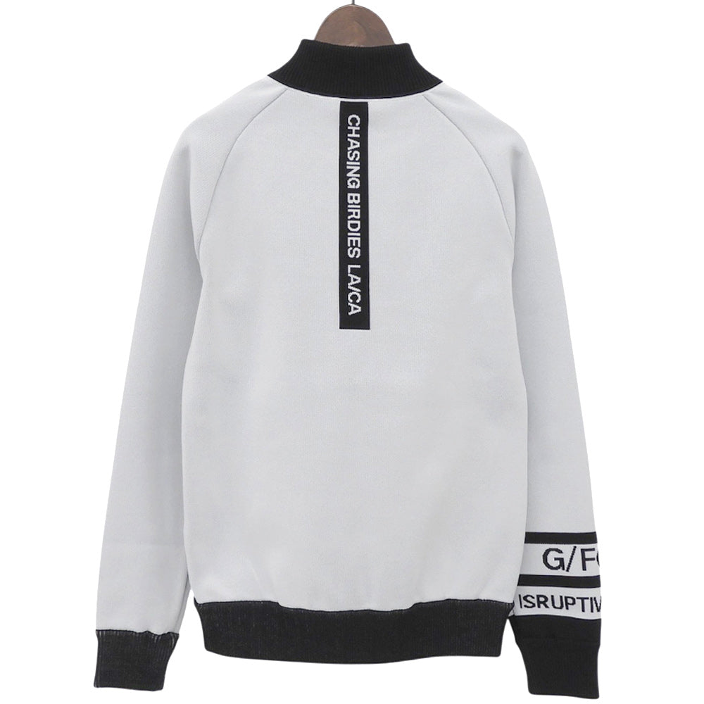 G/FORE ジーフォア 美品 ハーフジップ トラックトップ トップス レディース グレー×ブラック 073215753 トップス