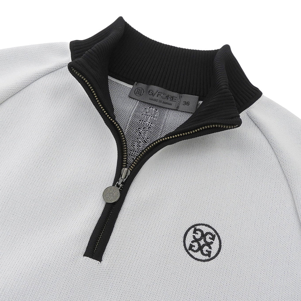 G/FORE ジーフォア 美品 ハーフジップ トラックトップ トップス レディース グレー×ブラック 073215753 トップス