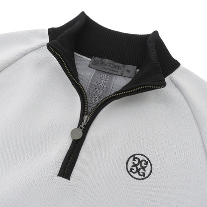 G/FORE ジーフォア 美品 ハーフジップ トラックトップ トップス レディース グレー×ブラック 073215753 トップス