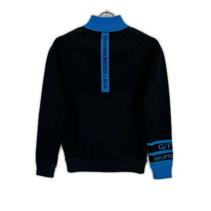 073215753 Black Half-Zip Track Top 36 Ladies