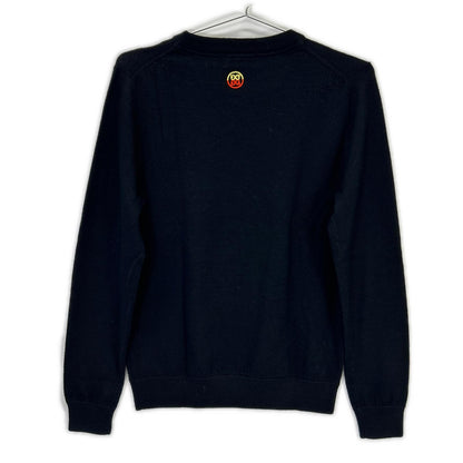 G/FORE ジーフォア 073214757 black logo-embroidered knit top