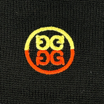 G/FORE ジーフォア 073214757 black logo-embroidered knit top