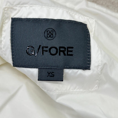 G/FORE 洁福尔 073534154 白色 羊羔绒蝙蝠袖短款羽绒夹克