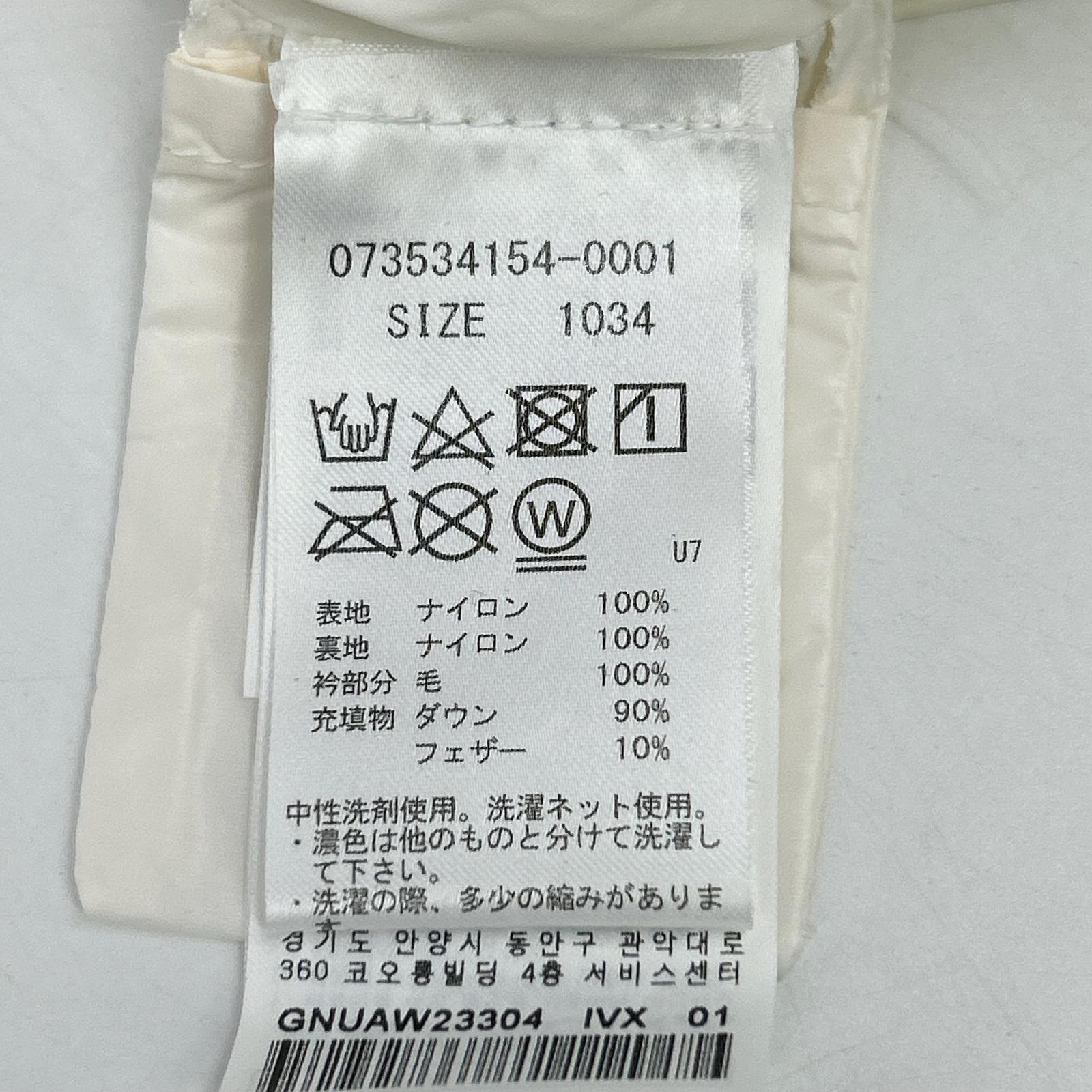 G/FORE 洁福尔 073534154 白色 羊羔绒蝙蝠袖短款羽绒夹克