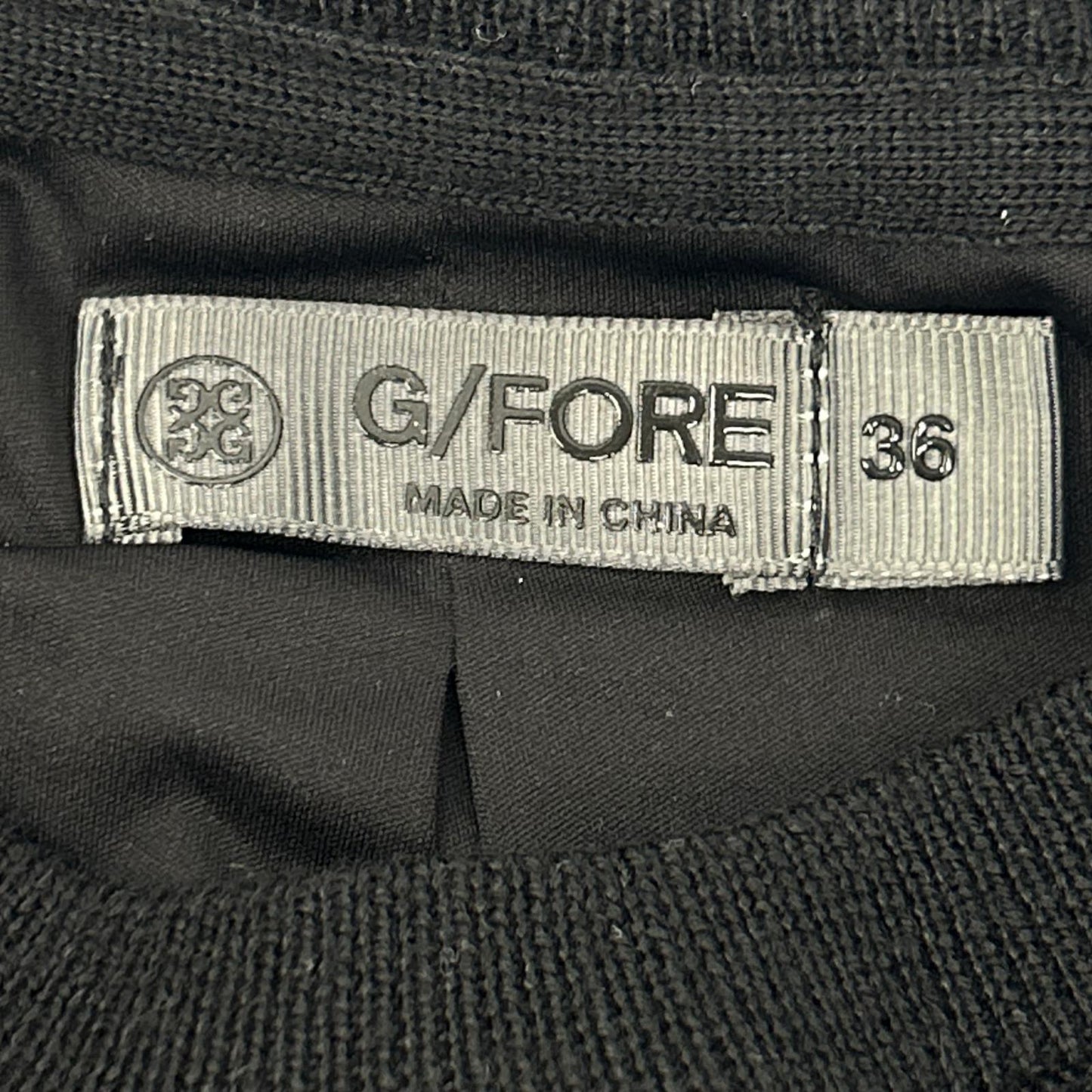 G/FORE 纪梵之狐 073215763 Logo刺绣 羊绒×真丝 圆领针织衫 上衣