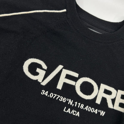 G/FORE 纪梵之狐 073215763 Logo刺绣 羊绒×真丝 圆领针织衫 上衣