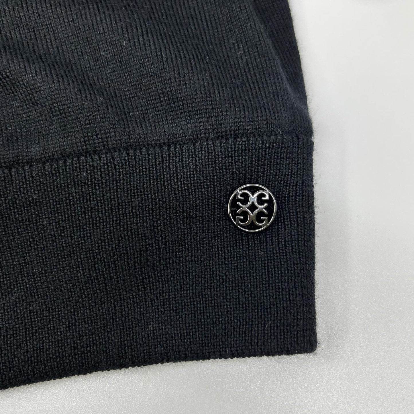 G/FORE 纪梵之狐 073215763 Logo刺绣 羊绒×真丝 圆领针织衫 上衣