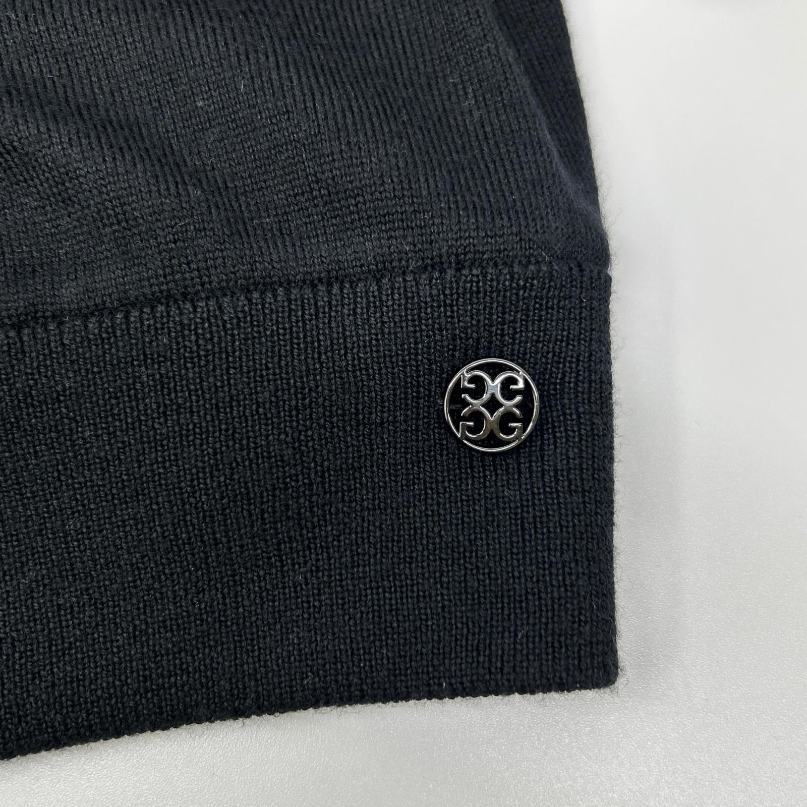 G/FORE 纪梵之狐 073215763 Logo刺绣 羊绒×真丝 圆领针织衫 上衣
