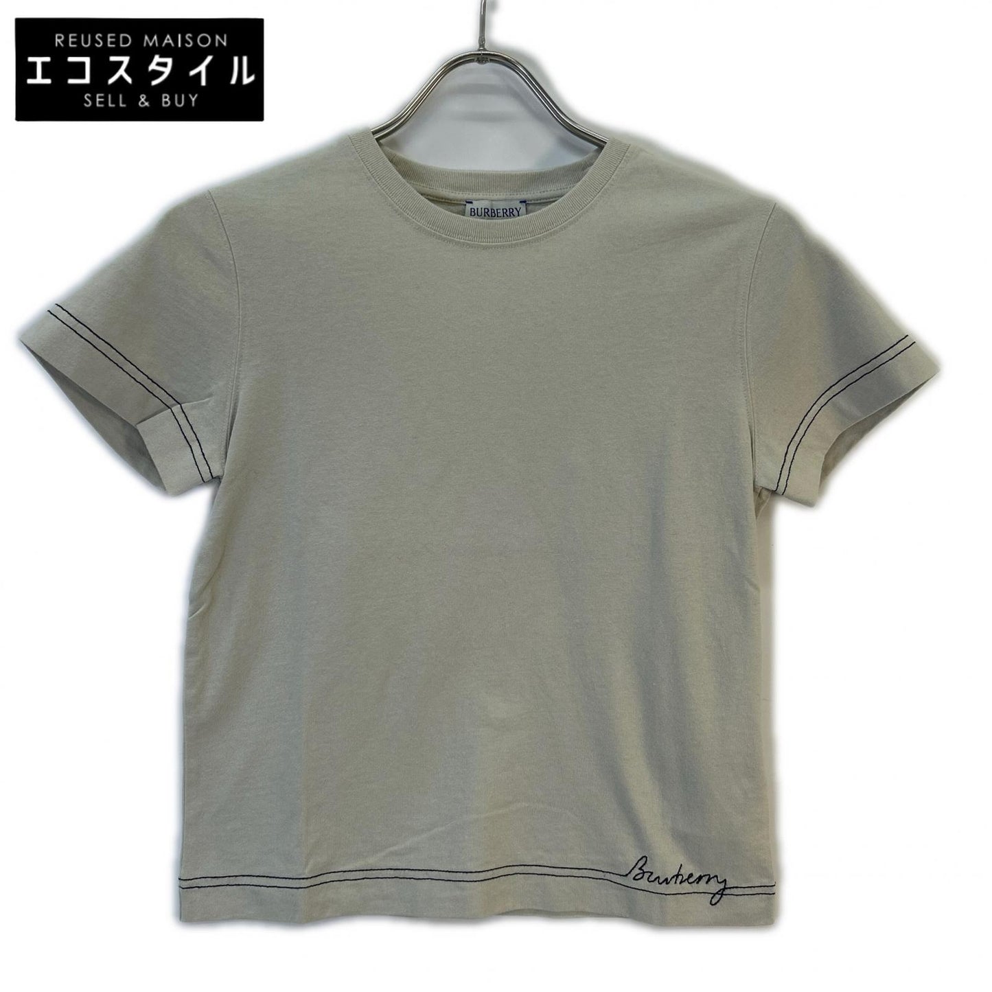 BURBERRY Daniel Lee Era 8094283 Burberry Embroidered Crew Neck T-Shirt Tops