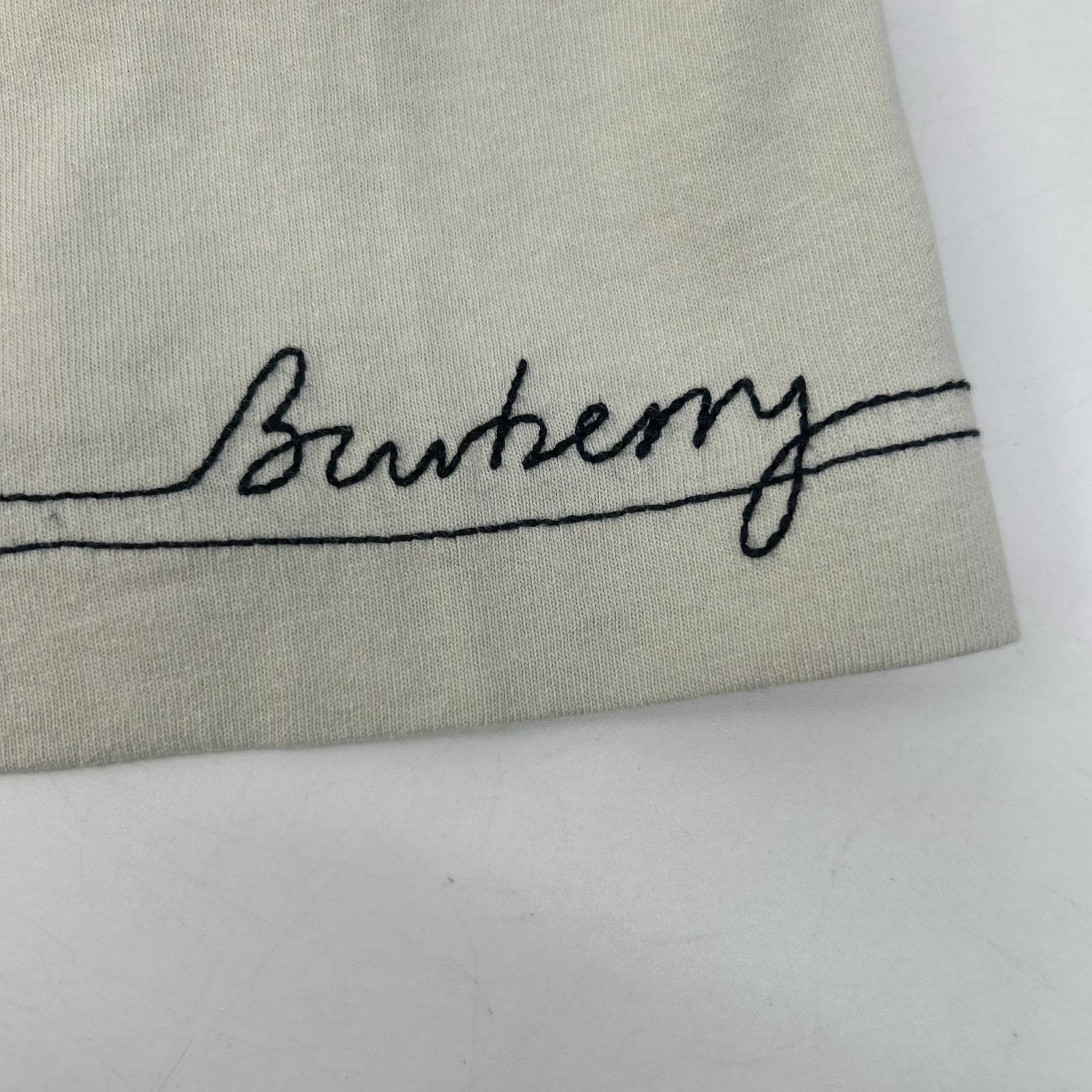 BURBERRY Daniel Lee Era 8094283 Burberry Embroidered Crew Neck T-Shirt Tops