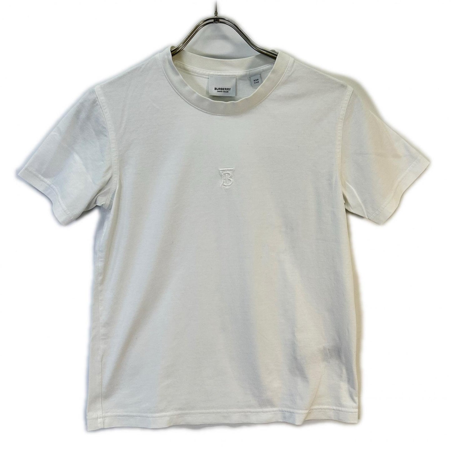 BURBERRY バーバリー リカルド期 8015186 TBロゴ ホワイト クルーネックTシャツ トップス