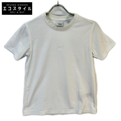 BURBERRY バーバリー リカルド期 8015186 TBロゴ ホワイト クルーネックTシャツ トップス