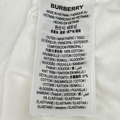BURBERRY バーバリー リカルド期 8015186 TBロゴ ホワイト クルーネックTシャツ トップス