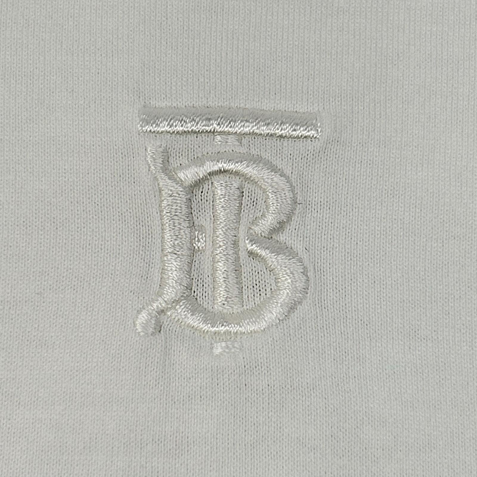 BURBERRY バーバリー リカルド期 8015186 TBロゴ ホワイト クルーネックTシャツ トップス