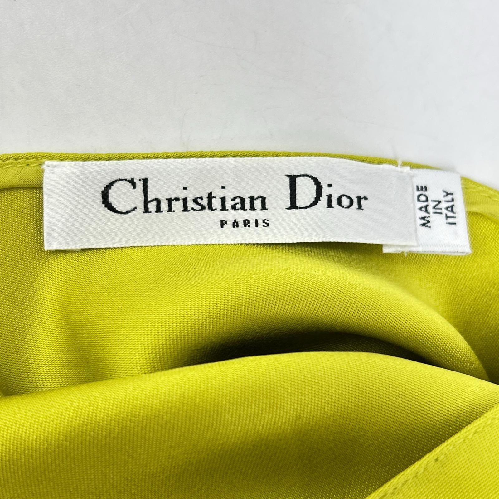 Christian Dior クリスチャンディオール 3A21520A1616 ガリアーノ期 シルクキャミソール トップス