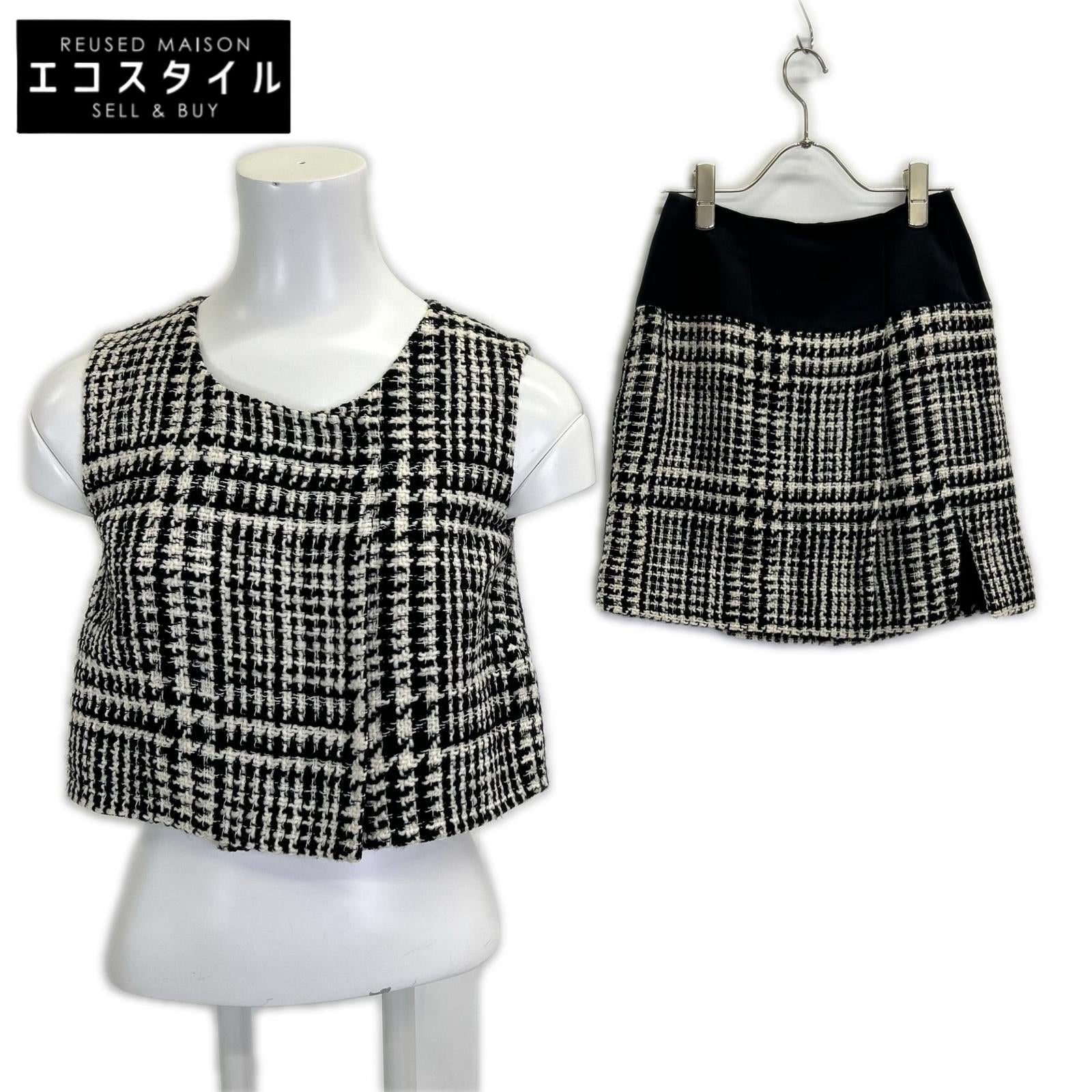 Christian Dior クリスチャンディオール 03SS 3A21105A1131/3A21327D1131 ガリアーノ期 ツイードセットアップ スーツ セットアップ