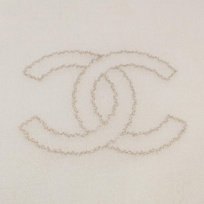 CHANEL シャネル 【美品】ココマーク チェーン刺繍 ウール ストール