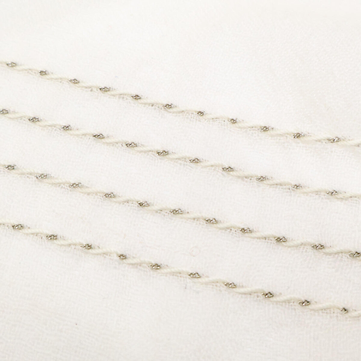 CHANEL シャネル 【美品】ココマーク チェーン刺繍 ウール ストール