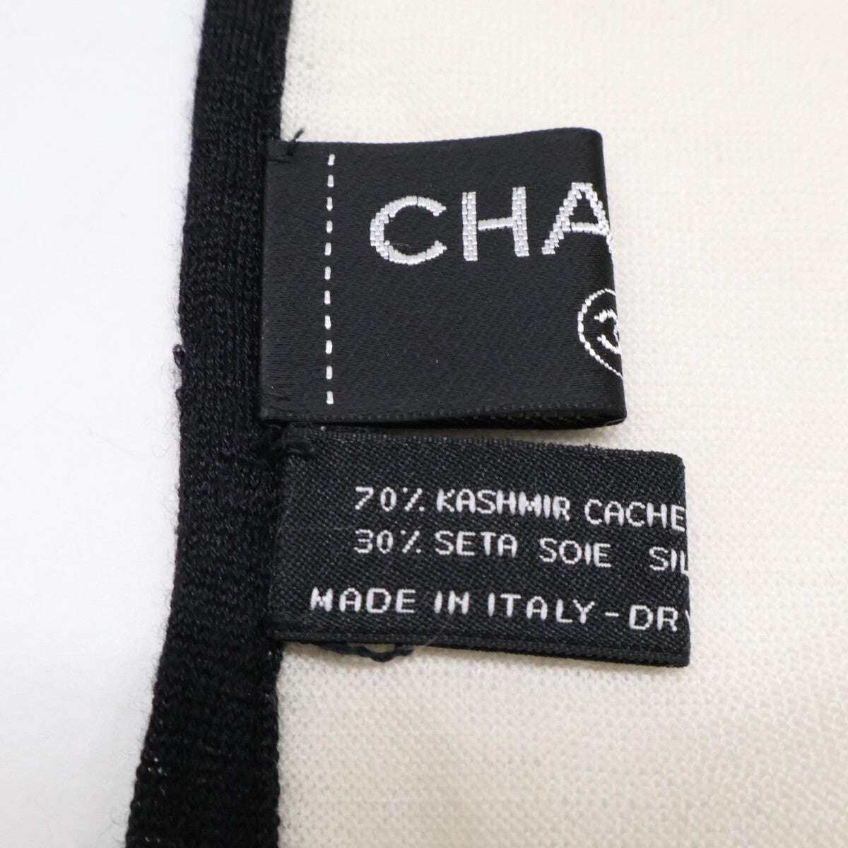 CHANEL シャネル ココマーク刺繍 カシミヤ/シルク ストール