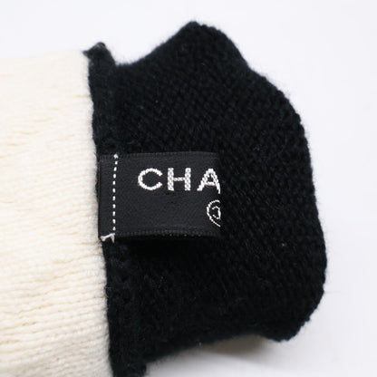 CHANEL [Excellent Condition] Coco Mark Cashmere Knit Gloves