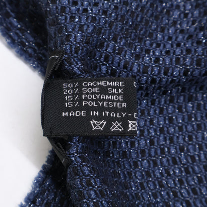 CHANEL シャネル 【美品】ココマーク CHANELロゴ カシミヤ/シルク ストール