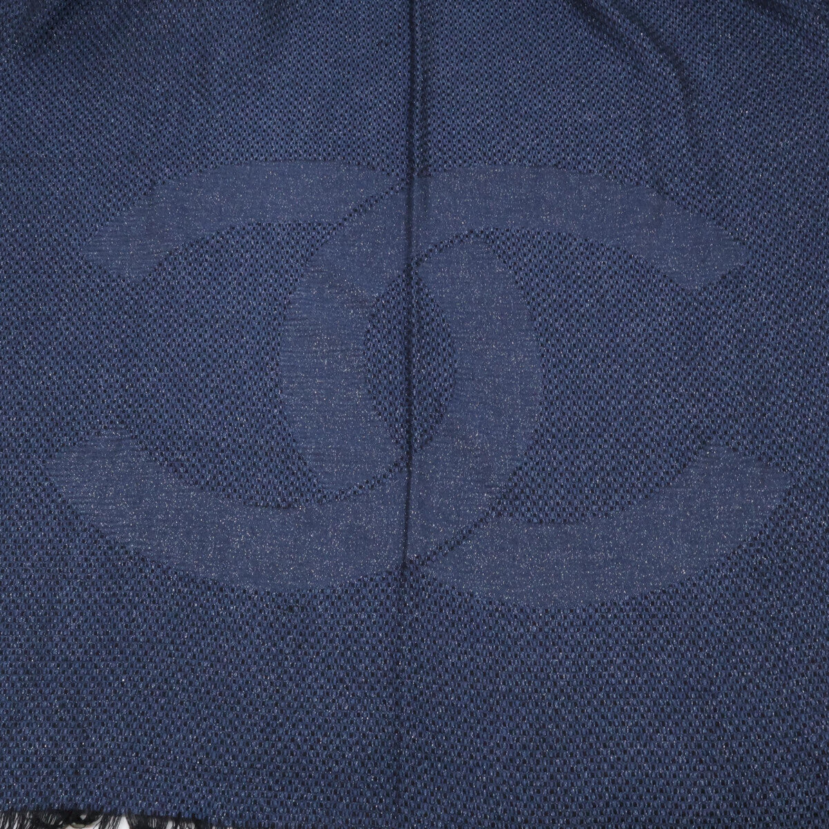 CHANEL シャネル 【美品】ココマーク CHANELロゴ カシミヤ/シルク ストール