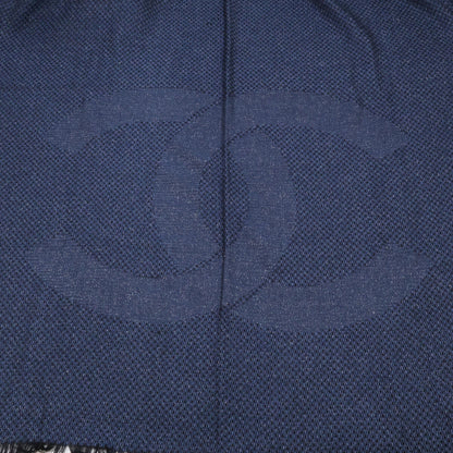 CHANEL シャネル 【美品】ココマーク CHANELロゴ カシミヤ/シルク ストール