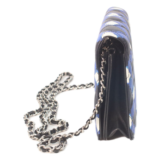 CHANEL シャネル 22番 A82438 エアライン シルバー金具 カースフキン チェーンウォレット ショルダーバッグ