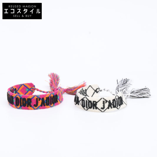 Christian Dior J’ADIOR Logo Macrame Bracelets, Set of 2