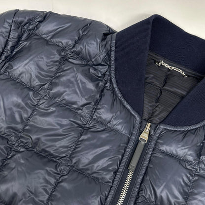 LOUIS VUITTON ルイヴィトン H9B44W ネイビー キルティング ジップアップ ロゴパッチ ダウンジャケット ジャケット