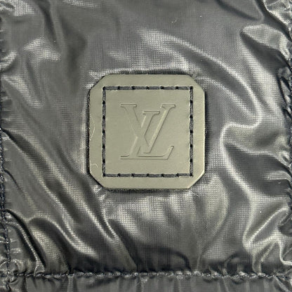 LOUIS VUITTON ルイヴィトン H9B44W ネイビー キルティング ジップアップ ロゴパッチ ダウンジャケット ジャケット