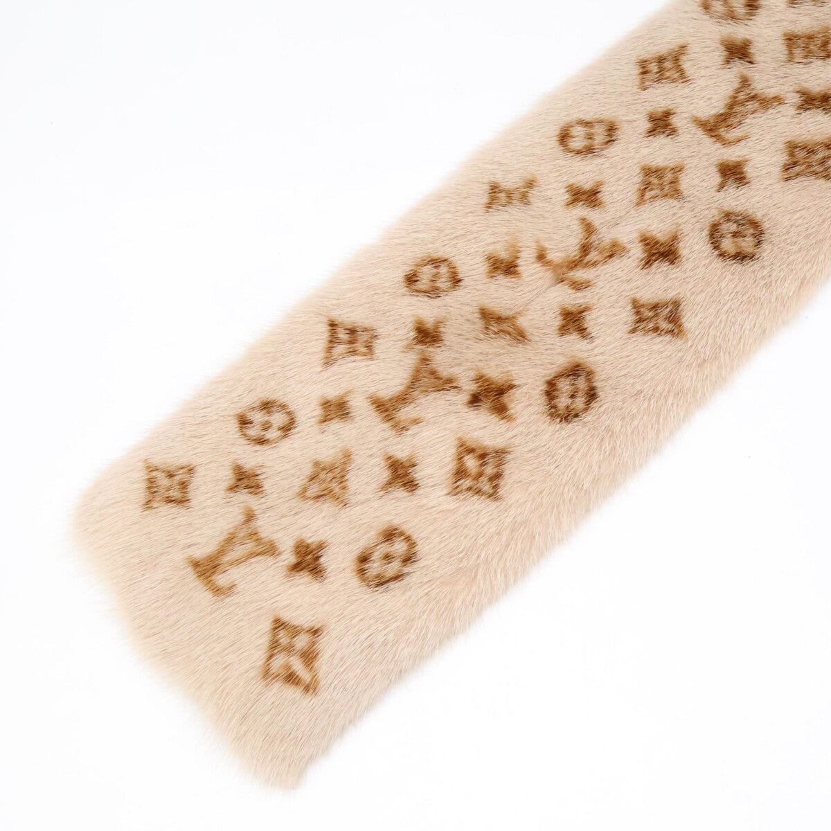 [Excellent Condition] M75761 Echarpe Monogram Mink Tippet Scarf for Women