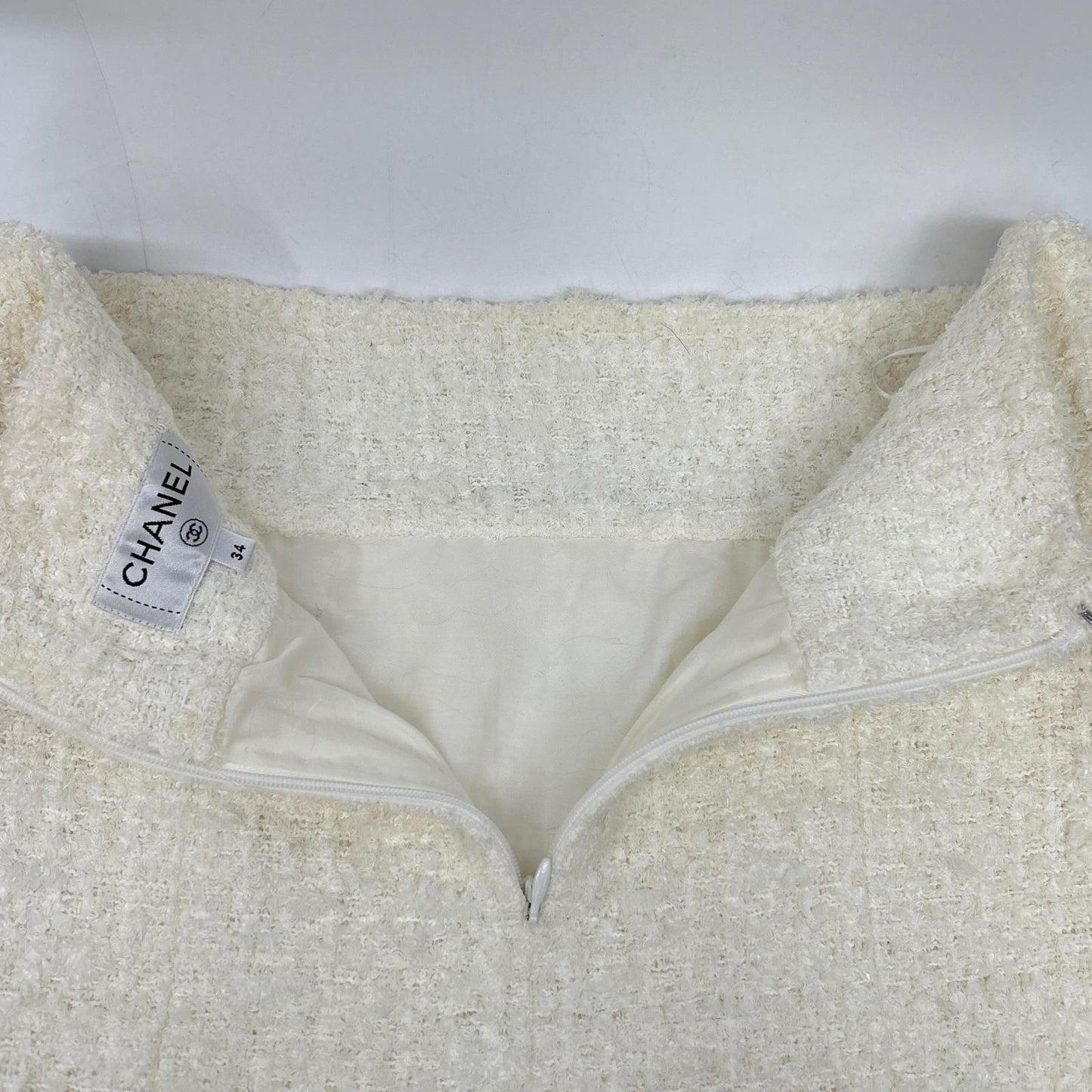 CHANEL P60353V45799 Tweed Front Pocket Skirt