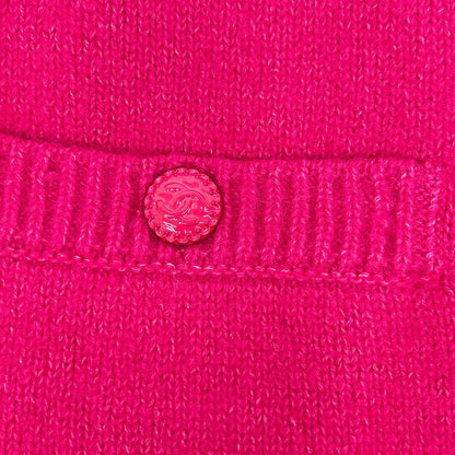 CHANEL P73519K10525 Wool x Cashmere x Silk Logo Coco Mark Button Knit Skirt