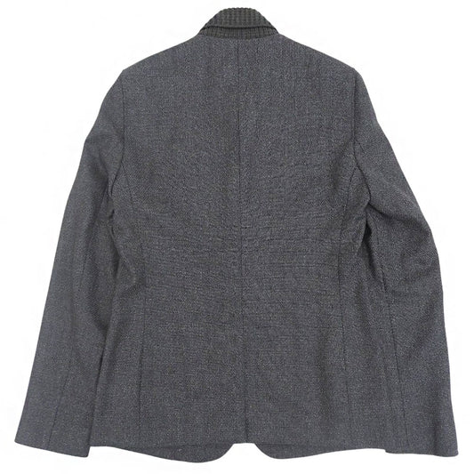 Cashmere Blend Zip-up Blouson Jacket Men's Gray 44 Z1G720 Jacket 44 Men's