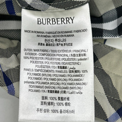 BURBERRY バーバリー 8088289 グレー×ブルー バック刺繍 チェック柄 ショートパンツ ボトムス