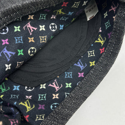 LOUIS VUITTON 路易威登 WOPA26DAZ 09SS 黑色 Monogram 内衬 牛仔短裤 下装