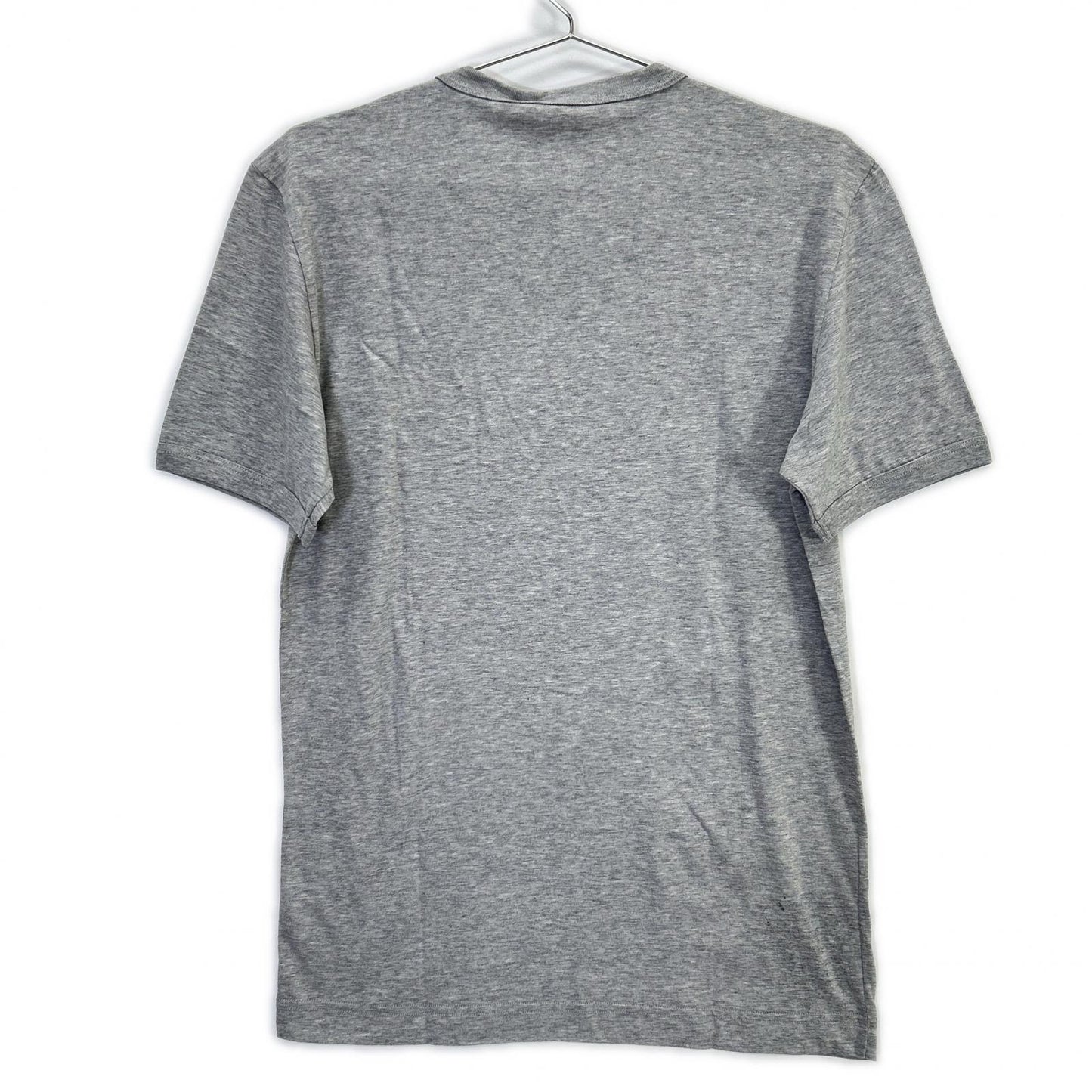 DOLCE&GABBANA ドルチェアンドガッバーナ G8GH2Z グレー クラウンビーズ装飾 コットン クルーネックTシャツ トップス