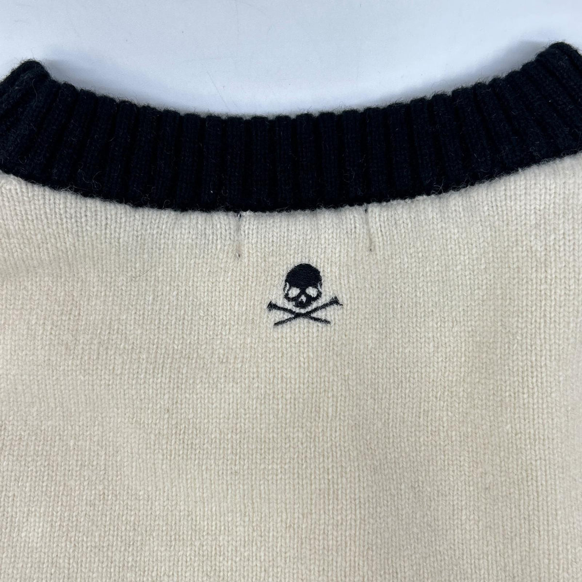 G/FORE ジーフォア Ivory Wool×Cashmere×Silk Logo Knit Top Tops