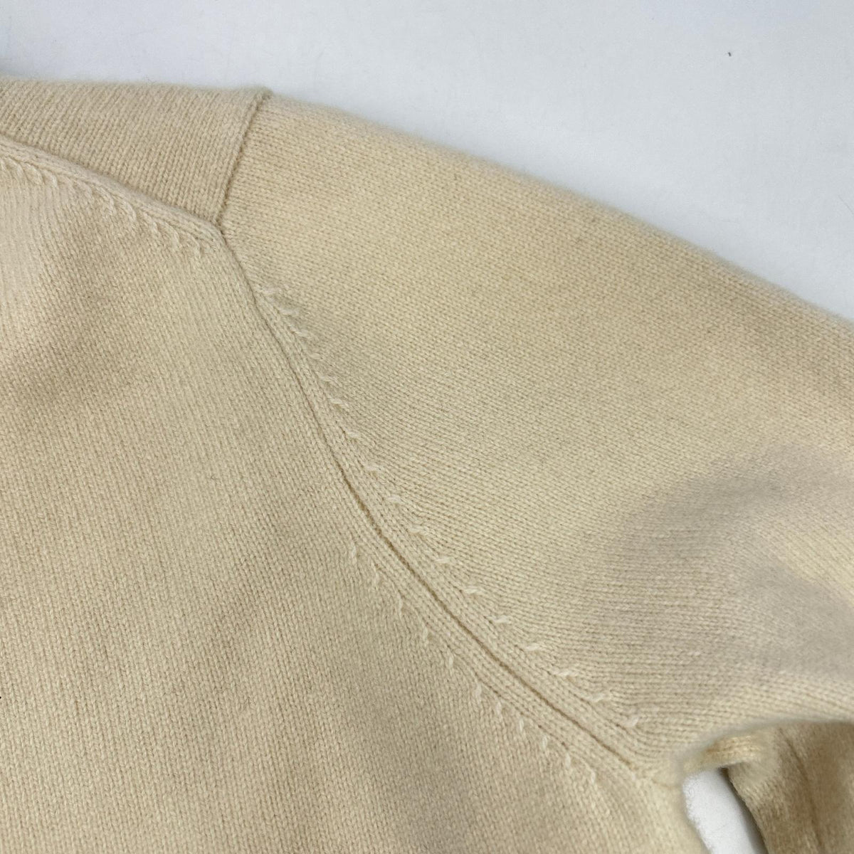 G/FORE ジーフォア Ivory Wool×Cashmere×Silk Logo Knit Top Tops