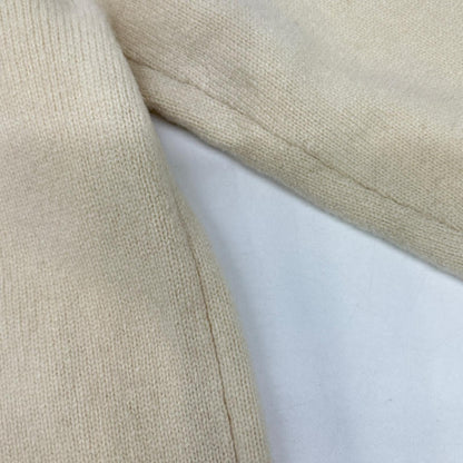G/FORE ジーフォア Ivory Wool×Cashmere×Silk Logo Knit Top Tops